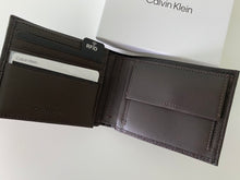 Load image into Gallery viewer, Vīriešu naudas maks Calvin Klein brūns ar ekstra karšu vietām